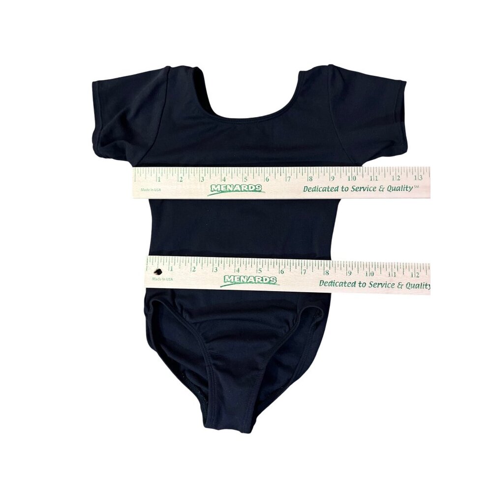 Jacques Moret Leotard Used Black Little Girls 4/5 (XS) - Picture 9 of 11